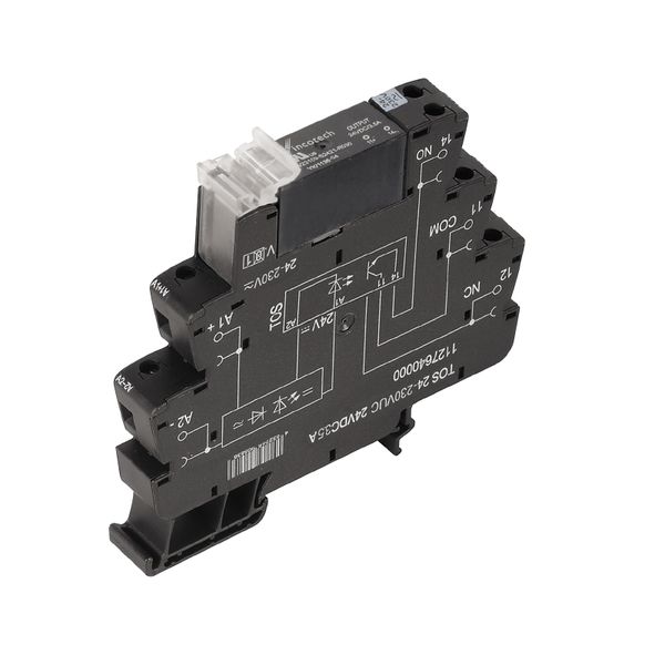 Solid-state relay, 24…230 V UC ±10 %, Rectifier 3...33 V DC, 5 A, Scre image 1