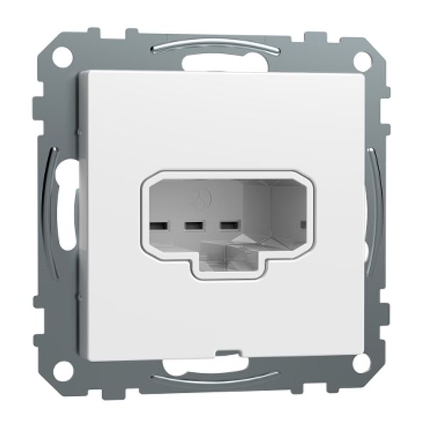 Exxact luminaire outlet DCL flush for wall with c-plate screwless earthed white image 2