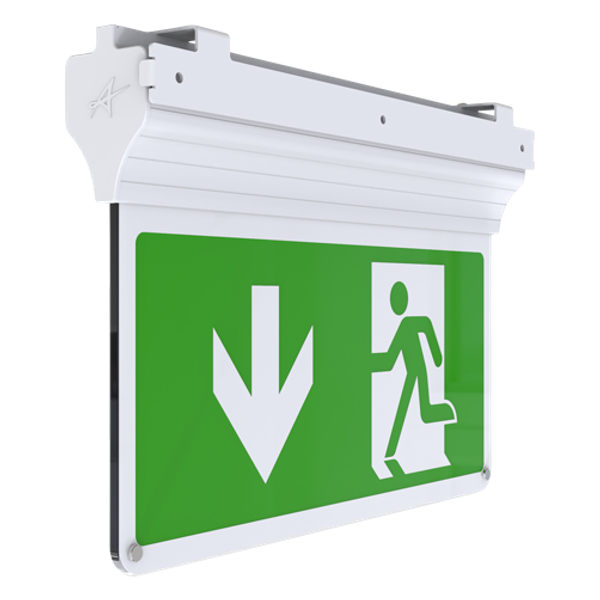 Eagle 3-In-1 Exit Sign Maintained / Non-Maintained White image 1