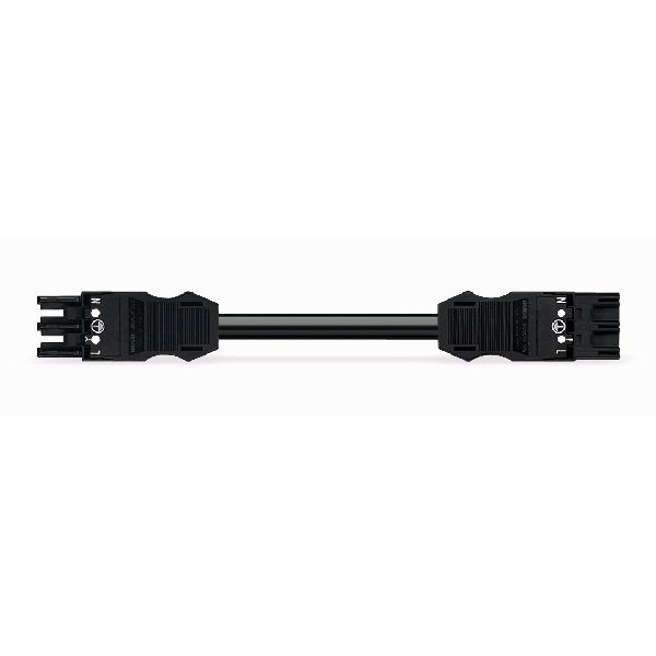 pre-assembled interconnecting cable Eca Socket/plug black image 2