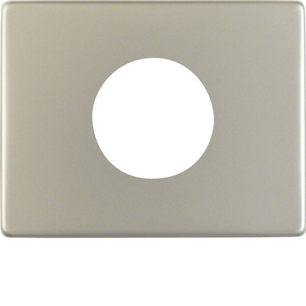 Centre plate f. push-button/pilot lamp E10, arsys, stainl. steel matt  image 1