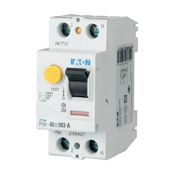 Residual current circuit breaker (RCCB), 40A, 2p, 30mA, type G/A image 3