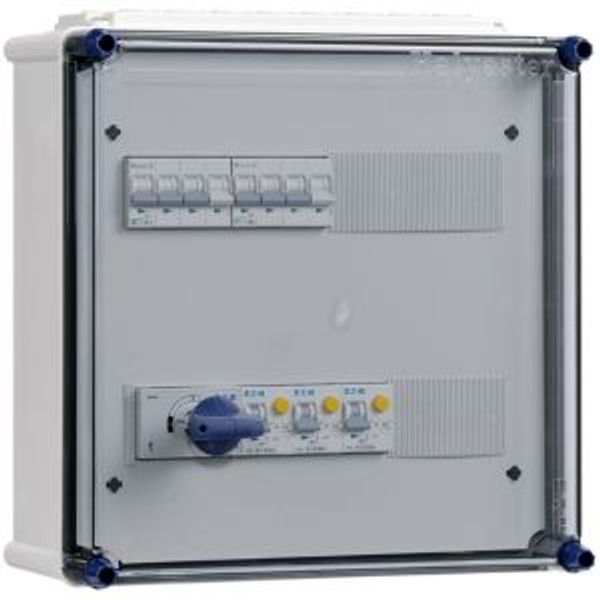 Distribution enclosure Duco 40A 4p and MCB image 2