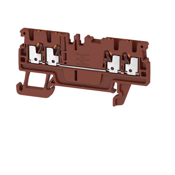 Feed-through terminal block, PUSH IN, 1.5 mm², 500 V, 17.5 A, Number o image 1