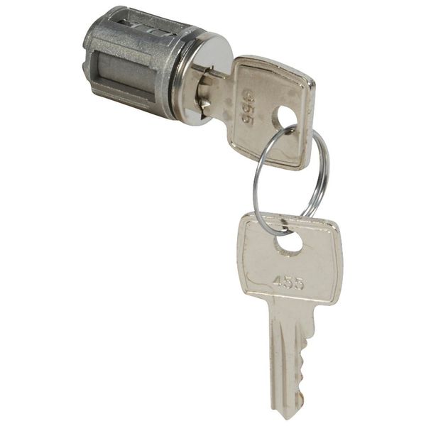 Key barrel type 455 - for XL³ metal or transparent door - supplied with 2 keys image 2