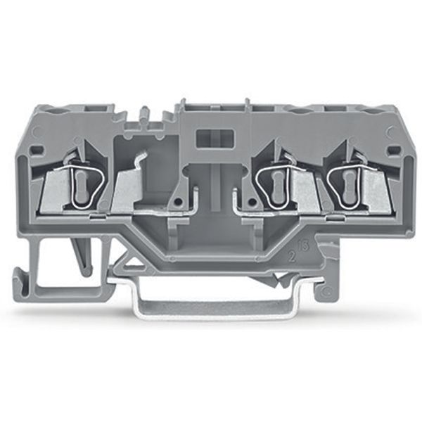 3-conductor carrier terminal block for DIN-rail 35 x 15 and 35 x 7.5 2 image 1