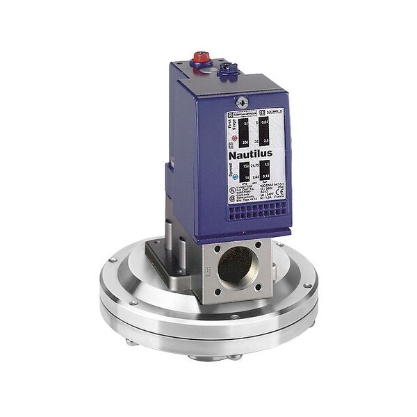 Pressure switch XMLD 350 mbar - 2 stages fixed scale - 2 C/O image 1