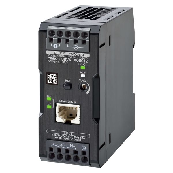 Book type power supply, 60 W, 12 VDC, 4.5 A, DIN rail mounting, Push-i image 3