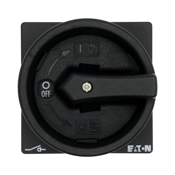 Main switch, T0, 20 A, flush mounting, 4 contact unit(s), 8-pole, STOP function, With black rotary handle and locking ring, Lockable in the 0 (Off) po image 15