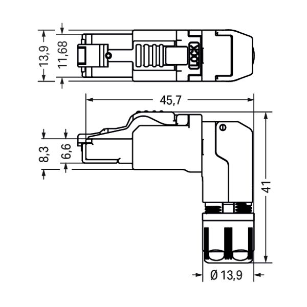 Connector PROFINET RJ-45 Cat. 6A image 5