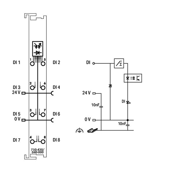 8-channel digital input 24 VDC 3 ms dark gray image 4