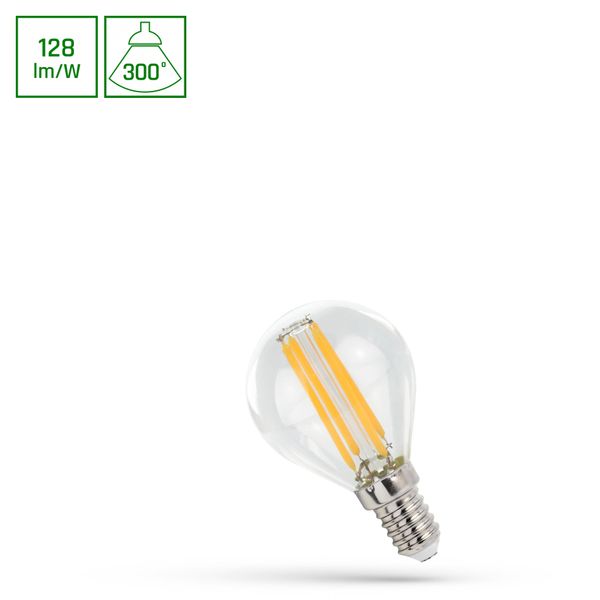 LED BALL P45 E-14 230V 5,5W COG NW CLEAR SPECTRUM image 1