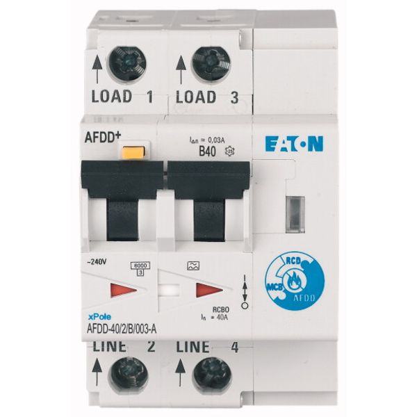 Arc Fault Detection Device, 2p, B, 40 A, 30 mA, type A image 1