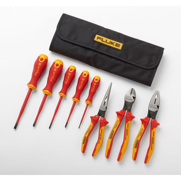 IKST7 Insulated Hand Tools Starter Kit—5 insulated screwdrivers and 3 insulated pliers, 1,000 V image 1