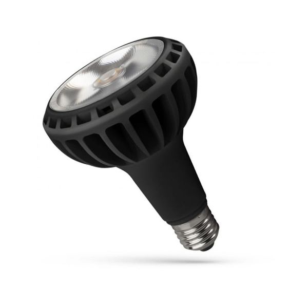 LED PAR30 E27 230V 20W COB 24 DEGREES WW BLACK SPECTRUM image 1