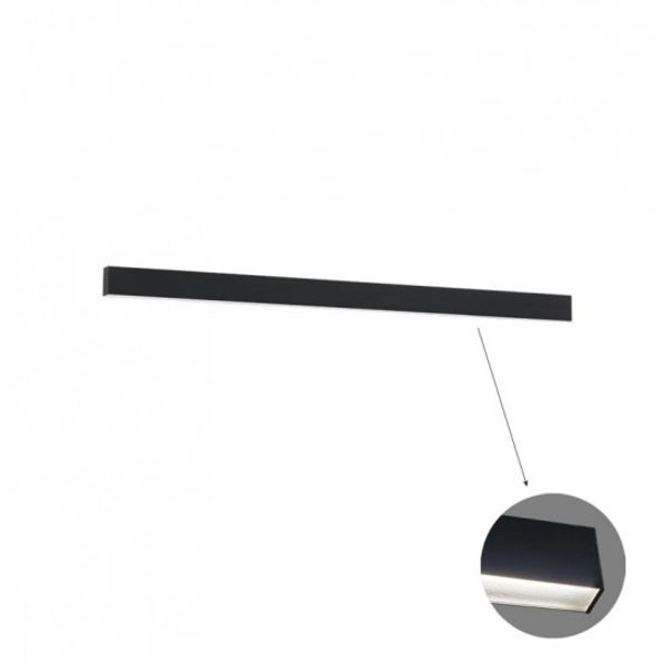 Linear Ceiling L1420 3000K Black Microprismatic Di image 1