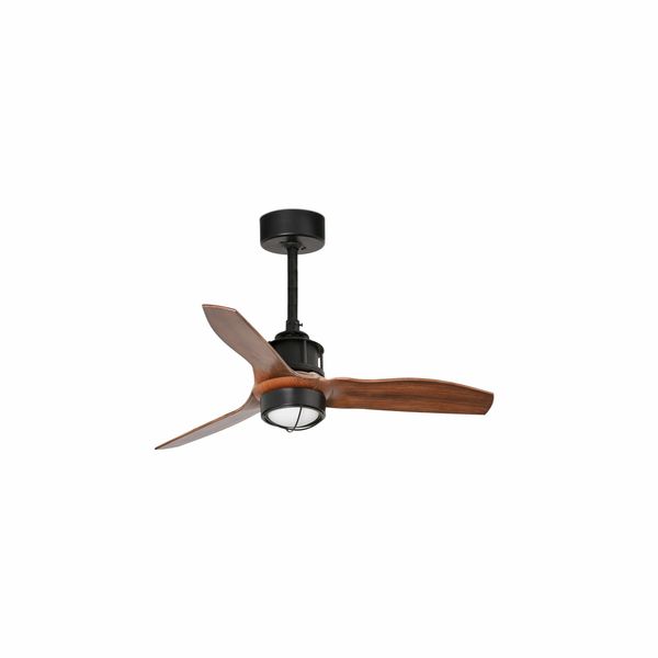 JUSTFAN XS Ø810MM BLACK BLADES WOOD 17W 3000K W/R image 1