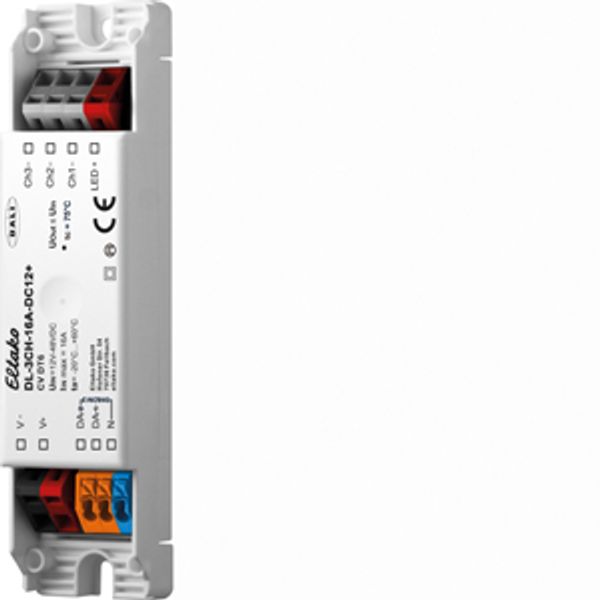 DALI LED 3 channels dimmer 16A for ceiling installation (DT6) image 1