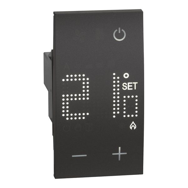 L.NOW-ROOM TEMPERATURE CONTROL 230V BLACK image 1