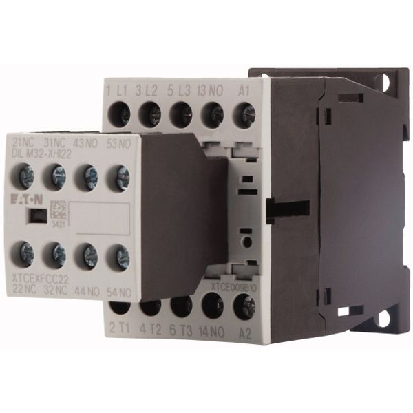 Contactor, 380 V 400 V 4 kW, 3 N/O, 2 NC, 230 V 50/60 Hz, AC operation, Screw terminals image 3