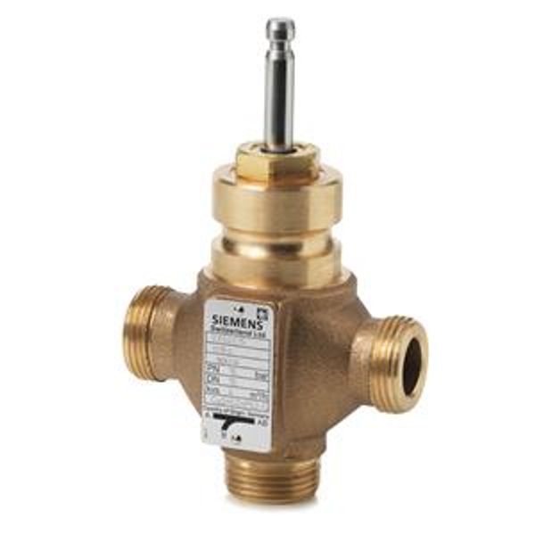 VXG41.15 - 3-port seat valve, external thread, PN16, DN15, kvs 4 image 1