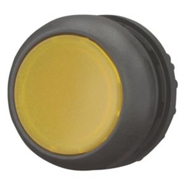 Illuminated pushbutton actuator, RMQ-Titan, Flush, maintained, yellow, Blank, Bezel: black image 8