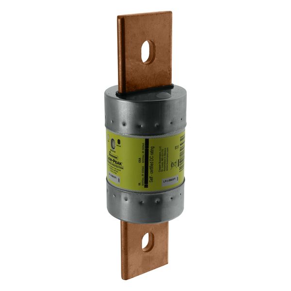 Eaton Bussmann Series LPJ Fuse,LPJ Low Peak,Current-limiting,time delay,300 A,600 Vac,300 Vdc,300000A at 600Vac,100kAIC Vdc,Class J,10s at 500%,Dual element,Bolted blade end X bolted blade end connection,2.11 in dia.,Indicating image 13