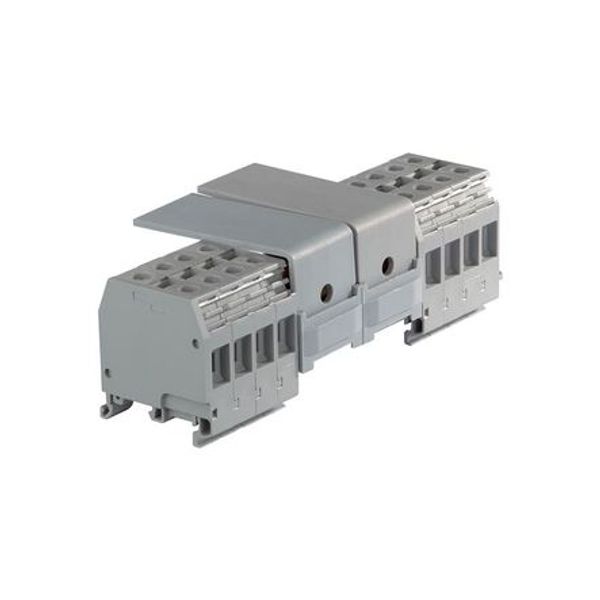 MB2X70/10,P6, DISTRIBUTION TERMINAL BLOCK, YELLOW, 123X68X44.2MM, 10MM SPACING image 1