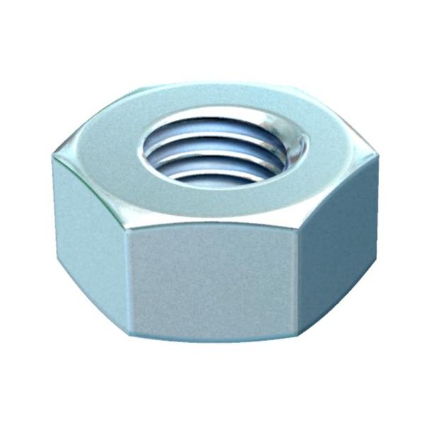 HN M4 G  Hexagonal nut, according to DIN 934, M4, Steel, St, galvanized, DIN EN 12329 image 1