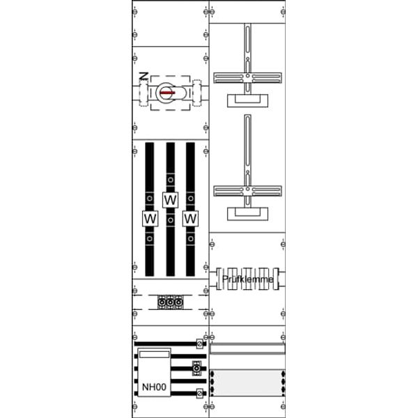 KA4224Z Measurement and metering transformer board, Field width: 2, Rows: 0, 1350 mm x 500 mm x 160 mm, IP2XC image 5