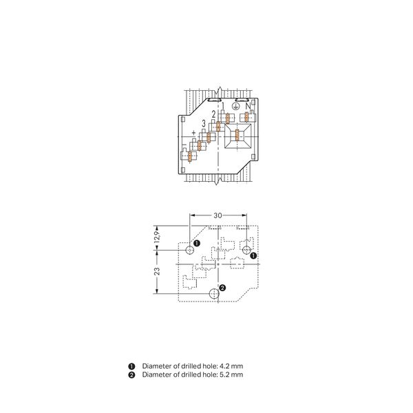 Conductor support, cover with direct ground contact 7-pole white image 5