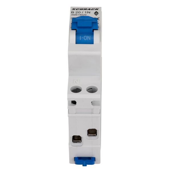 Miniature Circuit Breaker (MCB) AMPARO 6kA, B 20A, 1+N, 1MW image 2