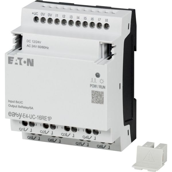 I/O expansion, For use with easyE4, 12/24 V DC, 24 V AC, Inputs/Outputs expansion (number) digital: 8, Push-In image 12