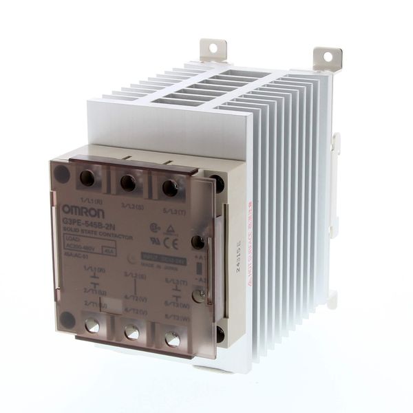 Solid-State relay, 2-pole, DIN-track mounting, 35A, 264VAC max G3PE2036F image 3