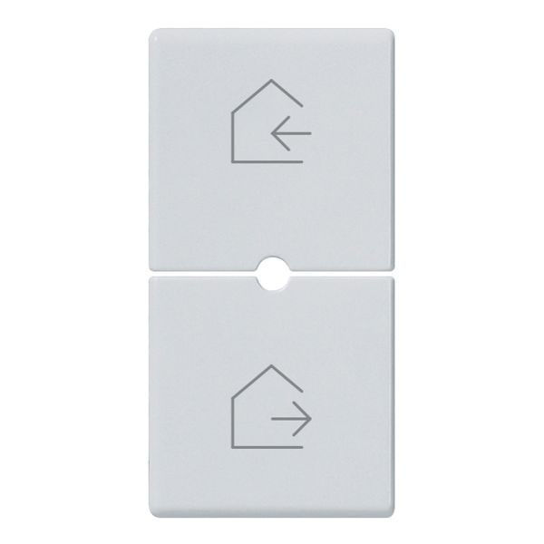 2 demi-buttons 1M symb.scénario Silver image 1