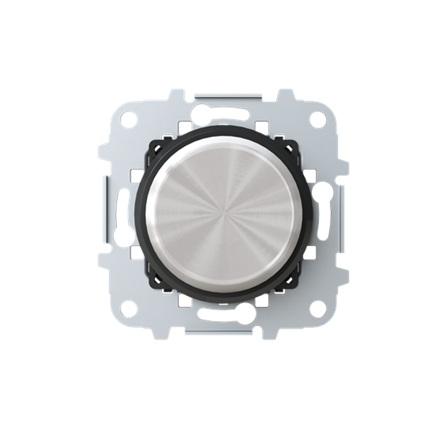 8660.2 CN LED rotatory/push dimmer - Black Glass for Dimmer Turn button Black - Skymoon image 1