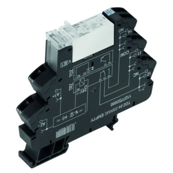 Relay module, 120 V UC ±10 %, Green LED, Rectifier, 1 CO contact (AgNi image 1