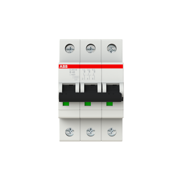 S203M-B40 Miniature Circuit Breaker - 3P - B - 40 A image 1