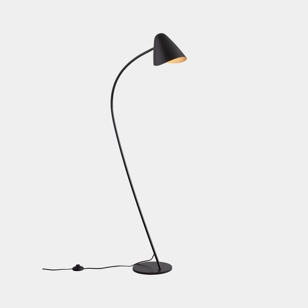 Floor lamp Organic E27 23W Black image 1