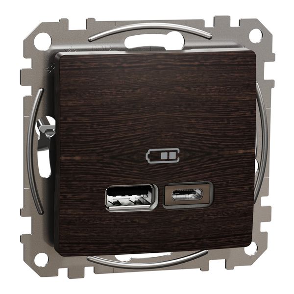 Sedna USB ladetajs A + C 2,4A,wenge image 2