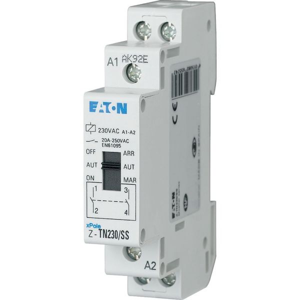 Pre-selection relay, 230VAC/50Hz, 2N/O, 20A, 1HP image 4