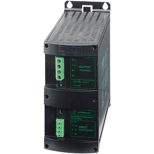 MCS POWER SUPPLY 3-PHASE, IN: 360-550VAC OUT: 24-28V/40ADC image 1