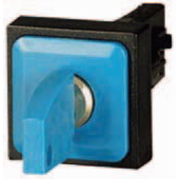 Key-operated actuator, 3 positions, blue, maintained image 1
