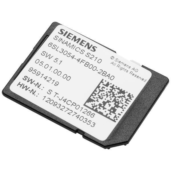 SINAMICS S210 SD card 512 MB incl. licensing (Certificate of License) V5.1, image 1