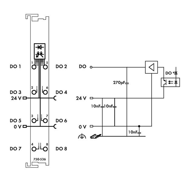 8-channel digital output 24 VDC 0.5 A light gray image 4