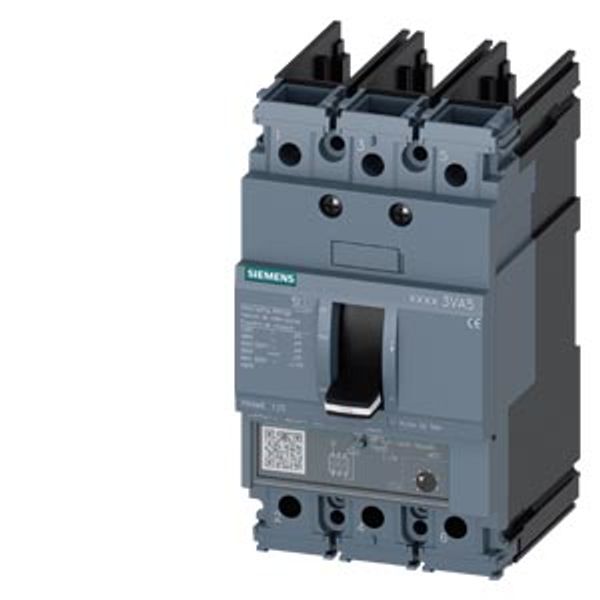 Circuit breaker 3VA5 UL frame 125 breaking capacity class S 25 kA @ 480 V 3-pole image 1