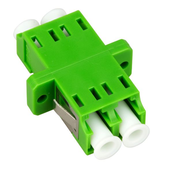 FO Coupler LC/APC-Duplex,Plastic,Singlemode,zirc,fl,greenECO image 2