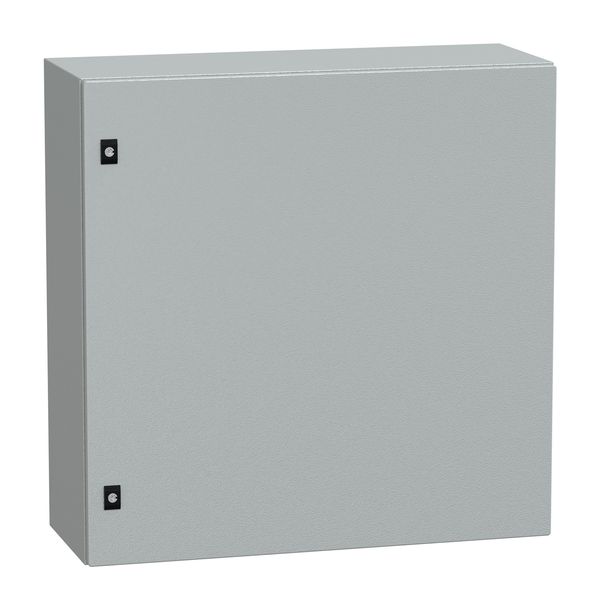 Spacial CRN plain door with mount.plate. H800xW800xD300 IP66 IK10 RAL7035.. image 1