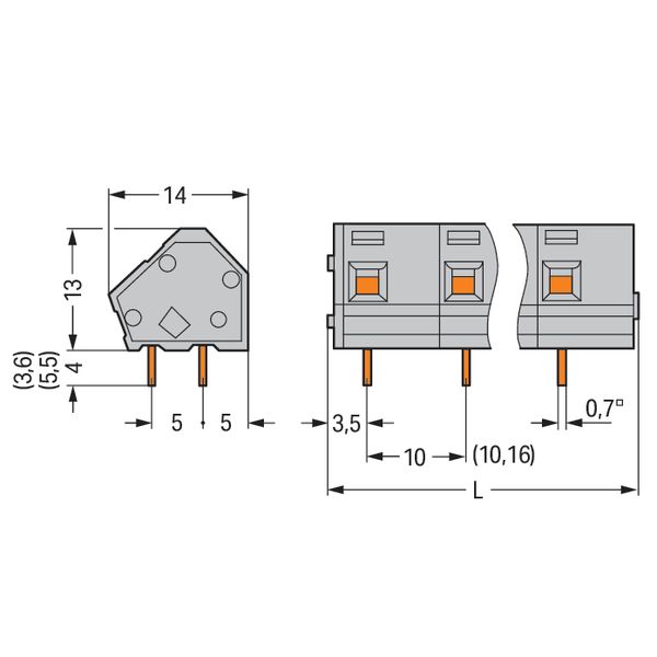 PCB terminal block 2.5 mm² Pin spacing 10/10.16 mm light green image 5