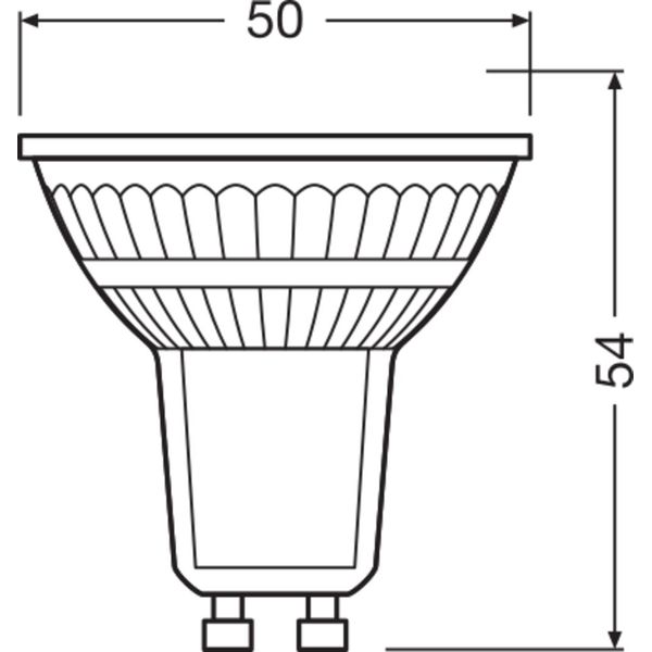 PARATHOM® PAR16 GLOWdim 4.5W 827 GU10 image 2